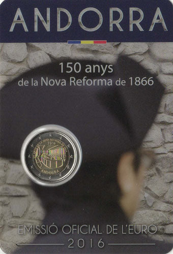 2 Euro Gedenkmünze Andorra 2016 - Reform
