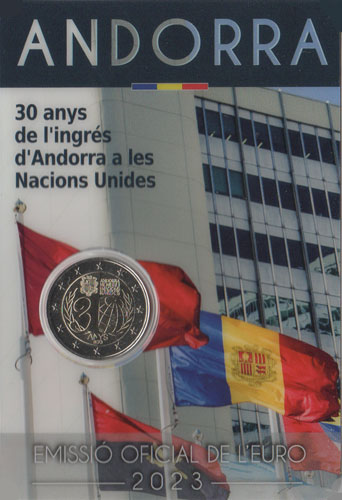 2 Euro Gedenkmünze Andorra 2023 - UNO