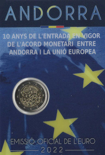 2 Euro Gedenkmünze Andorra 2022 - Währung