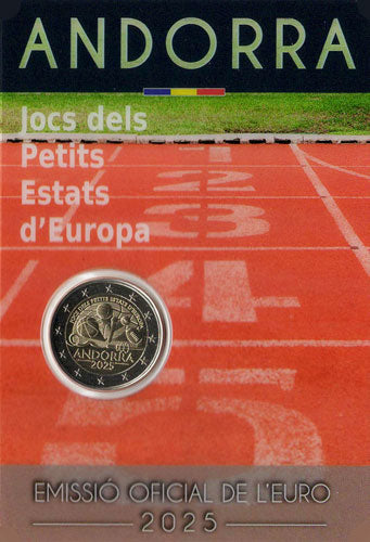 2 Euro Gedenkmünze Andorra 2025 - Kleinstaatenspiele