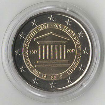 2 Euro Gedenkmünze Belgien 2017 - Uni Gent