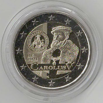 2 Euro Gedenkmünze Belgien 2021 - Karlsgulden