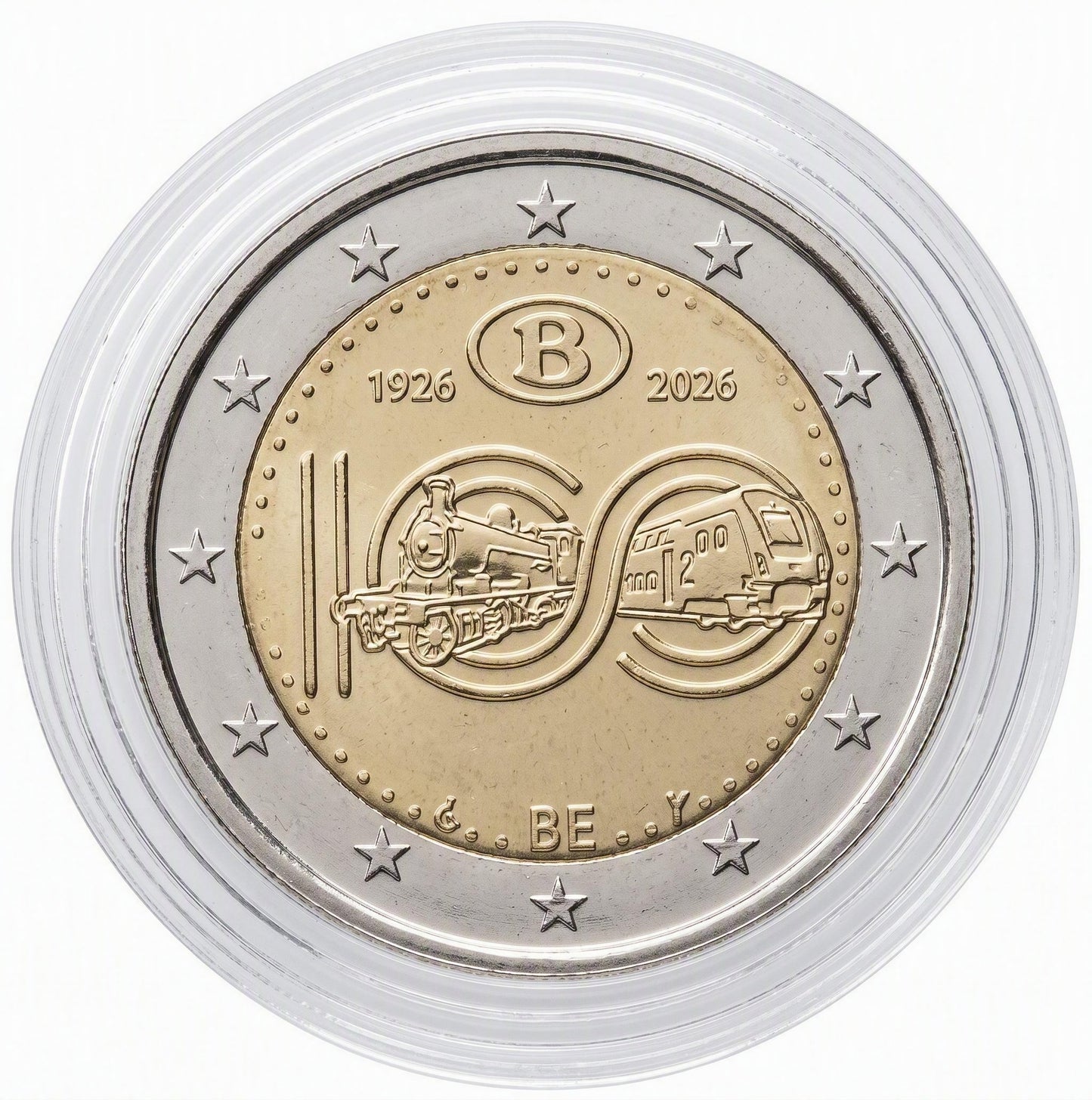 2 Euro Belgien 2026 - Belgische Staatsbahn (SCNB)