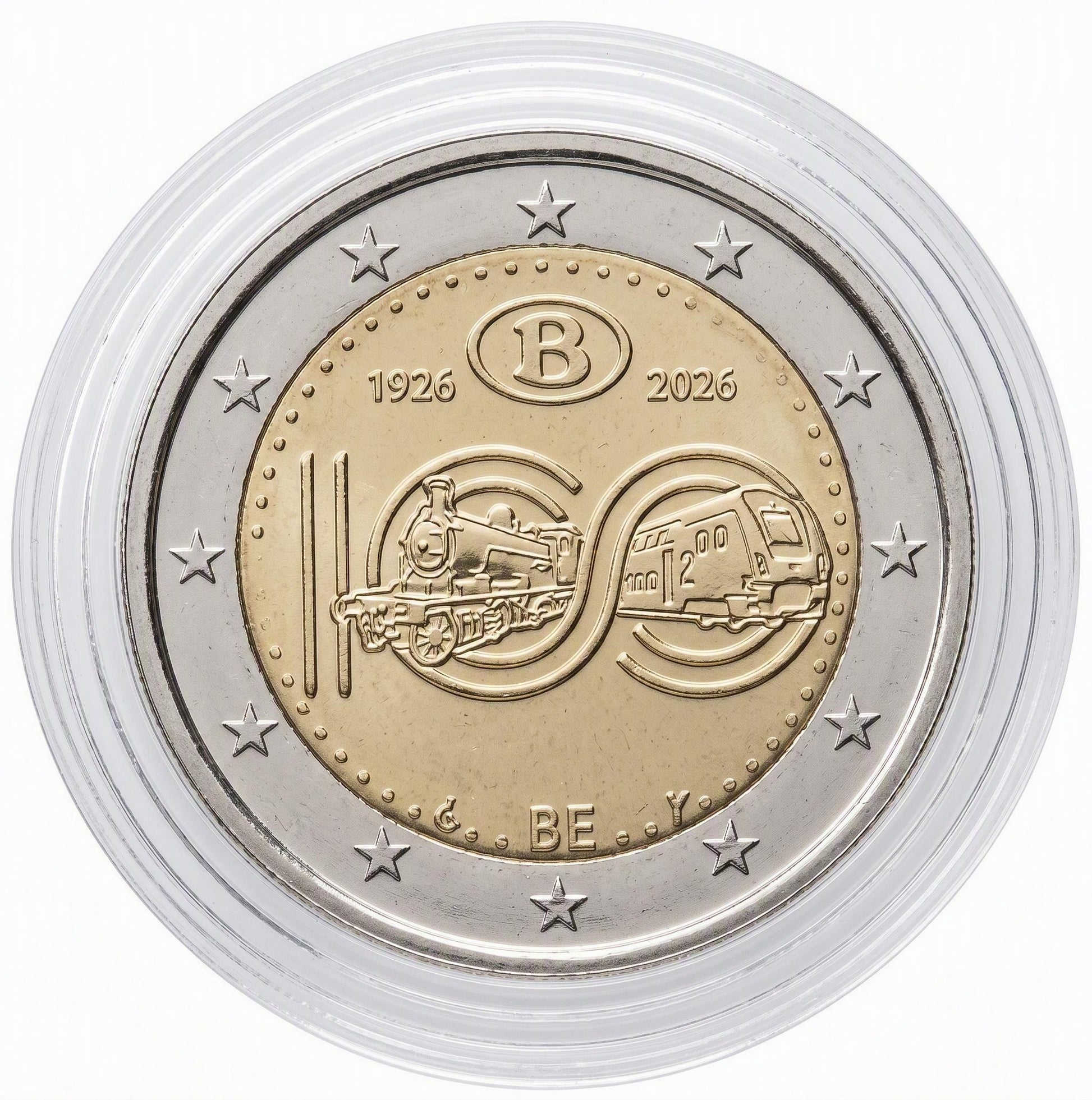 2 Euro Belgien 2026 - Belgische Staatsbahn (SCNB)