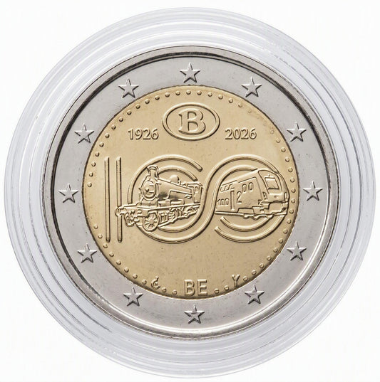 2 Euro Belgien 2026 - Belgische Staatsbahn (SCNB)