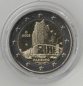 2 Euro Gedenkmünze Deutschland 2023 - Elbphilharmonie