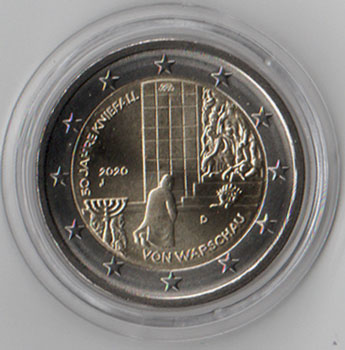 2 Euro Gedenkmünze Deutschland 2020 - Kniefall
