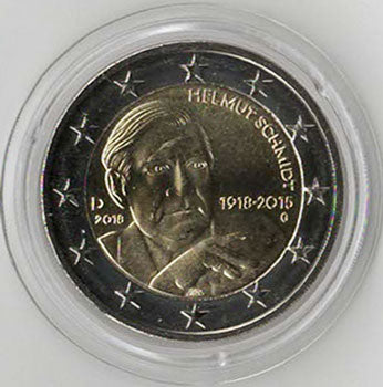 2 Euro Gedenkmünze Deutschland 2018 - Helmut Schmidt