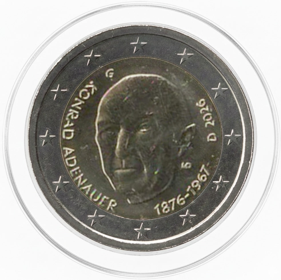2 Euro Gedenkmünze Deutschland 2026 Adenauer