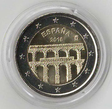 2 Euro Gedenkmünze Spanien 2016 - Segovia