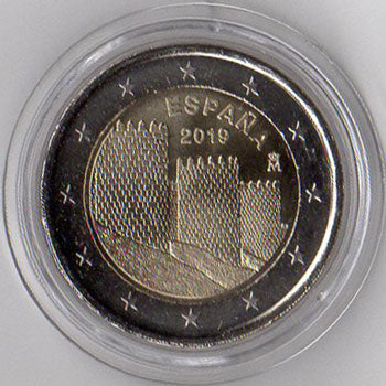 2 Euro Gedenkmünze Spanien 2019 - Avila