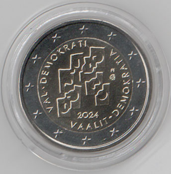 2 Euro Gedenkmünze Finnland 2024 - Demokratie
