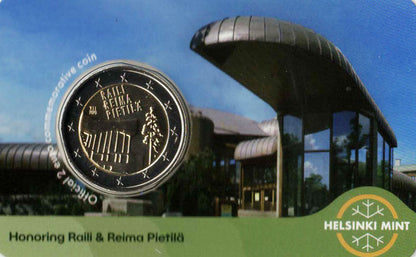 2 Euro Gedenkmünze Finnland 2026 Coincard - Raili + Reima Pietilä