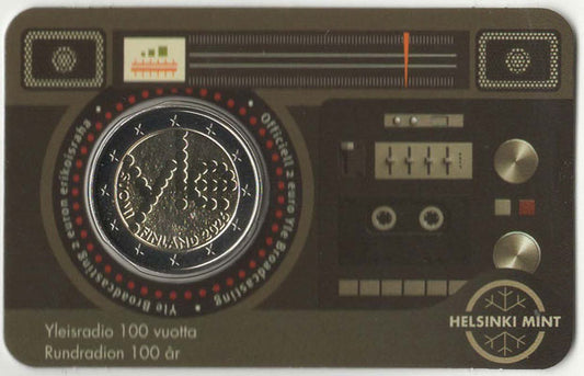 2 Euro Gedenkmünze Finnland 2026 Coincard - Rundfunk