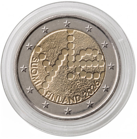 2 Euro Gedenkmünze Finnland 2026 - Rundfunk