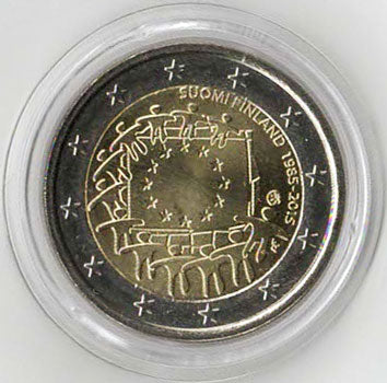 2 Euro Gedenkmünze Finnland Europaflagge 2015