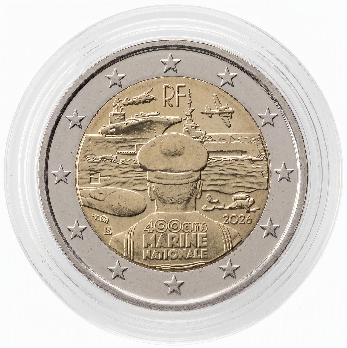 2 Euro Gedenkmünze Frankreich 2026 - Marine