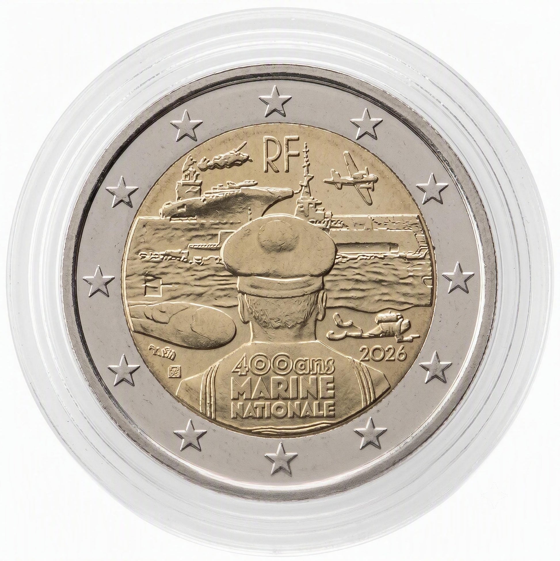2 Euro Gedenkmünze Frankreich 2026 - Marine