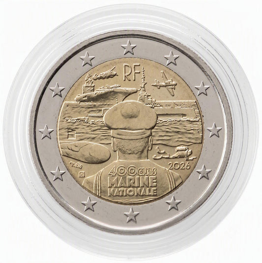 2 Euro Gedenkmünze Frankreich 2026 - Marine
