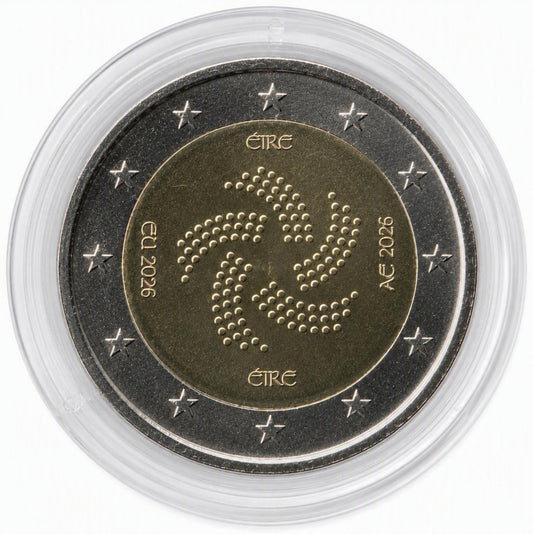 2 Euro Gedenkmünze Irland 2026 - Ratspräsidentschaft
