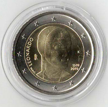 2 Euro Gedenkmünze Italien 2019 - Da Vinci