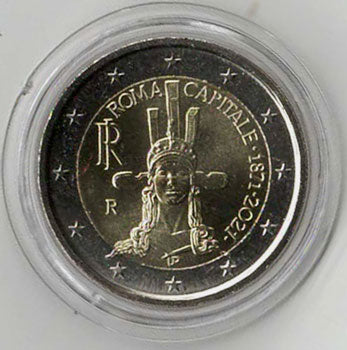 2 Euro Gedenkmünze Italien 2021 - Rom