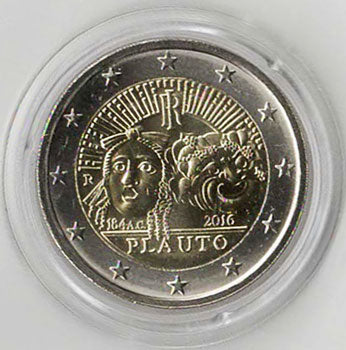 2 Euro Gedenkmünze Italien 2016 - Plautus