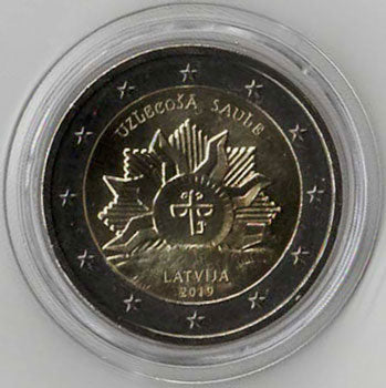 2 Euro Gedenkmünze Lettland 2019 - Wappen
