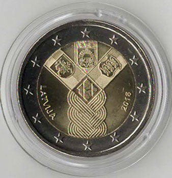 2 Euro Gedenkmünze Lettland 2018 - Unabhängigkeit