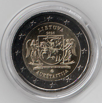 2 Euro Gedenkmünze Litauen 2020 - Aukstaitija