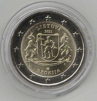 2 Euro Gedenkmünze Litauen 2021 - Dzukija