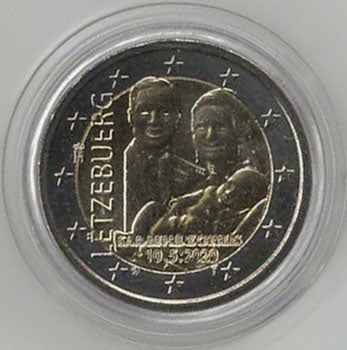 2 Euro Gedenkmünze Luxemburg 2020 Relief - Prinz Charles