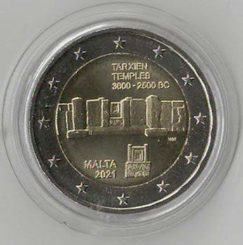 2 Euro Gedenkmünze Malta 2021 - Tarxien