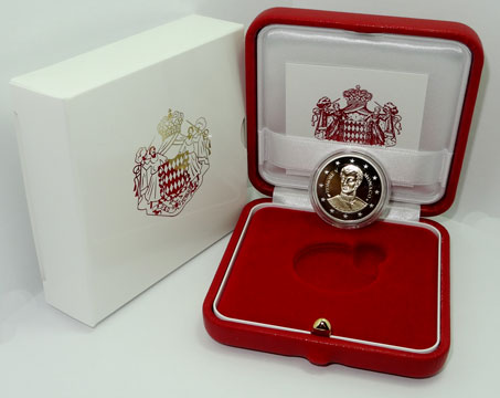 2 Euro Gedenkmünze Monaco 2019 PP - Honore
