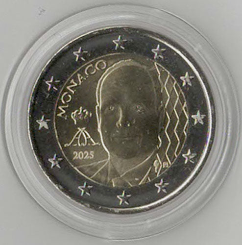 2 Euro Kursmünze Monaco 2025 - neues Motiv