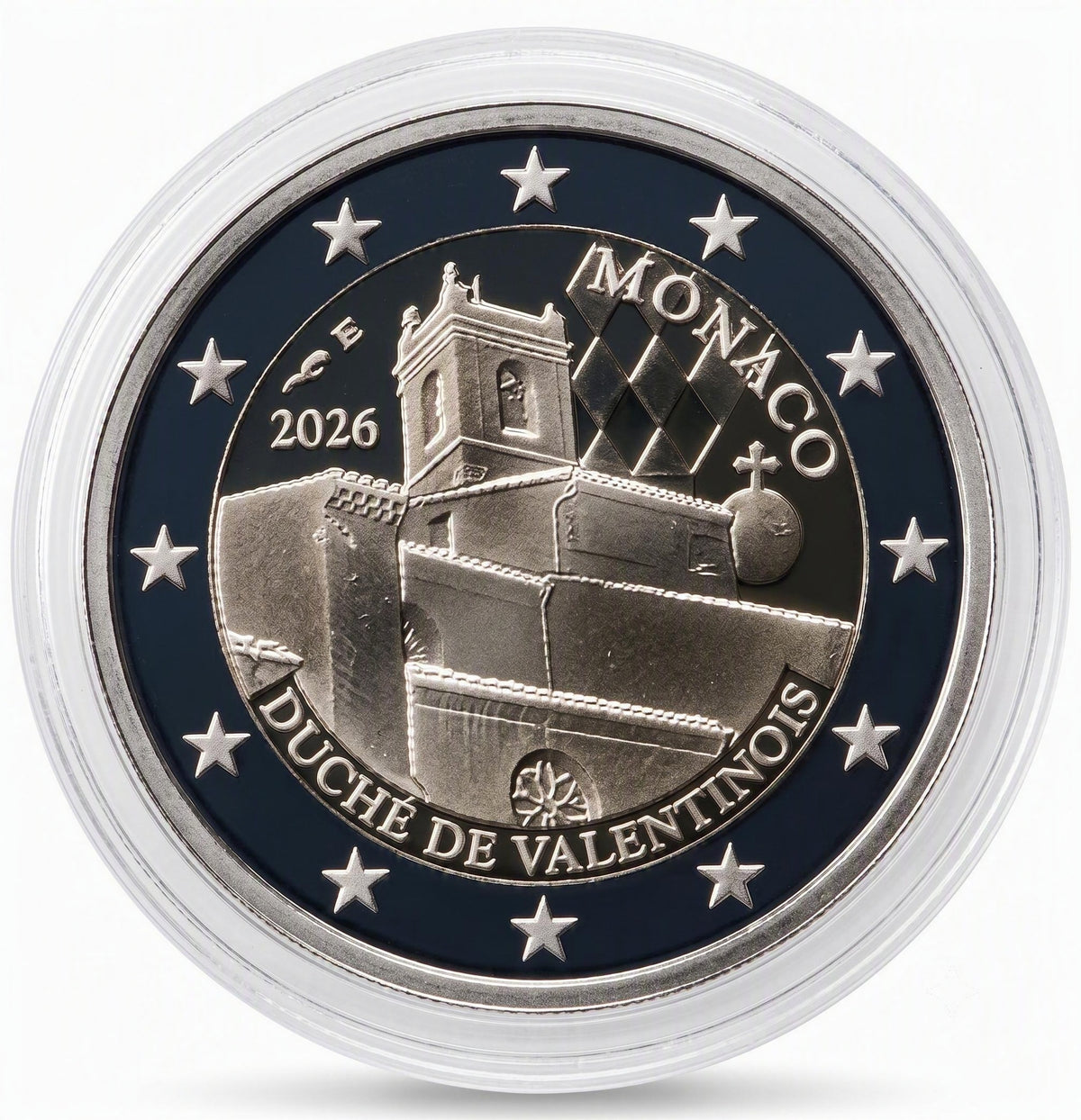 2 Euro Gedenkmünze Monaco 2026 - Herzogtum Valentinois - PP