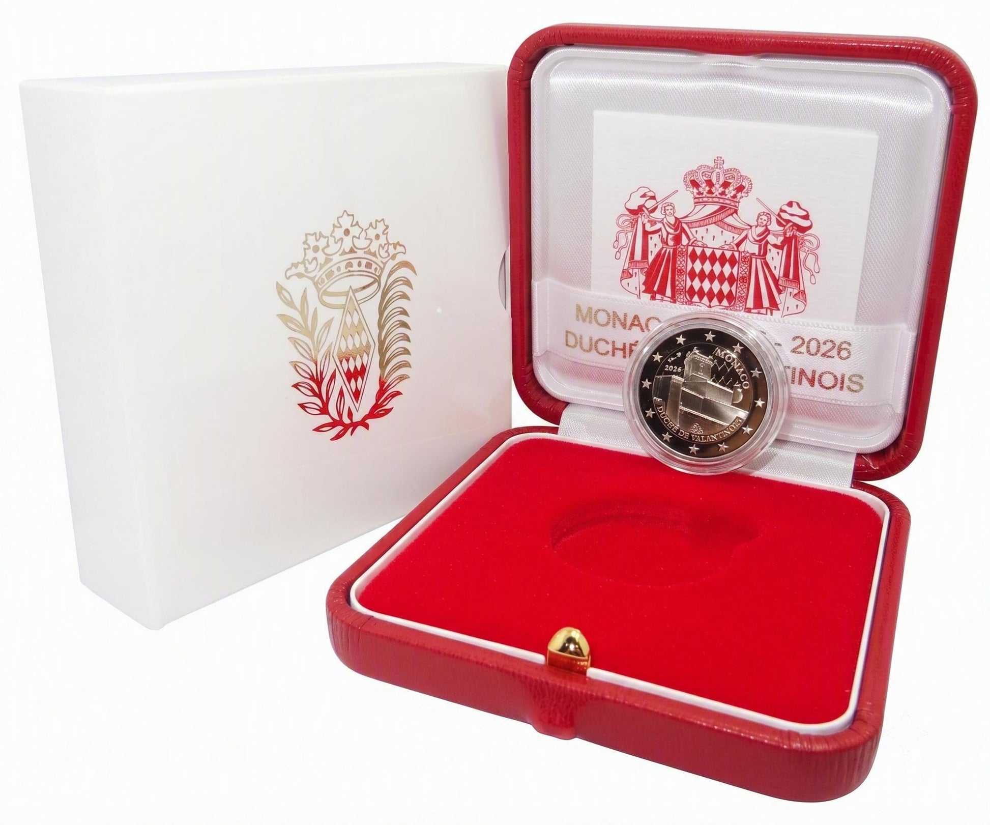2 Euro Gedenkmünze Monaco 2026 - Herzogtum Valentinois - PP