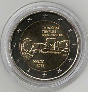2 Euro Gedenkmünze Malta 2019 - Ta Hagrat