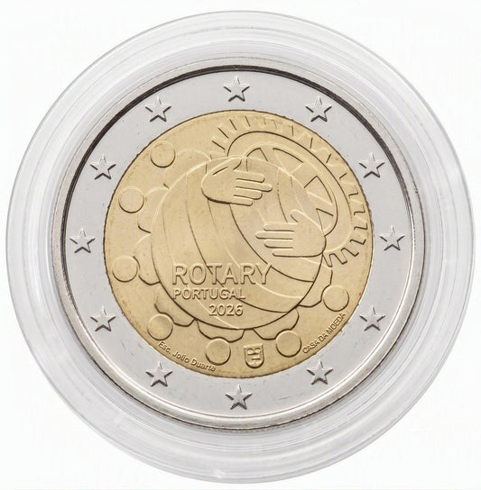 2 Euro Gedenkmünze Portugal 2026 - Rotary Club