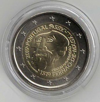2 Euro Gedenkmünze Portugal 2019 - Magellan