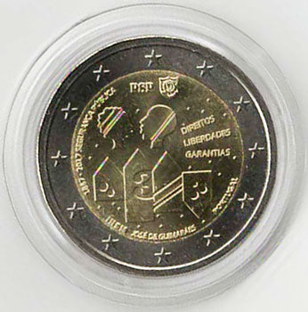 2 Euro Gedenkmünze Portugal 2017 - Polizei