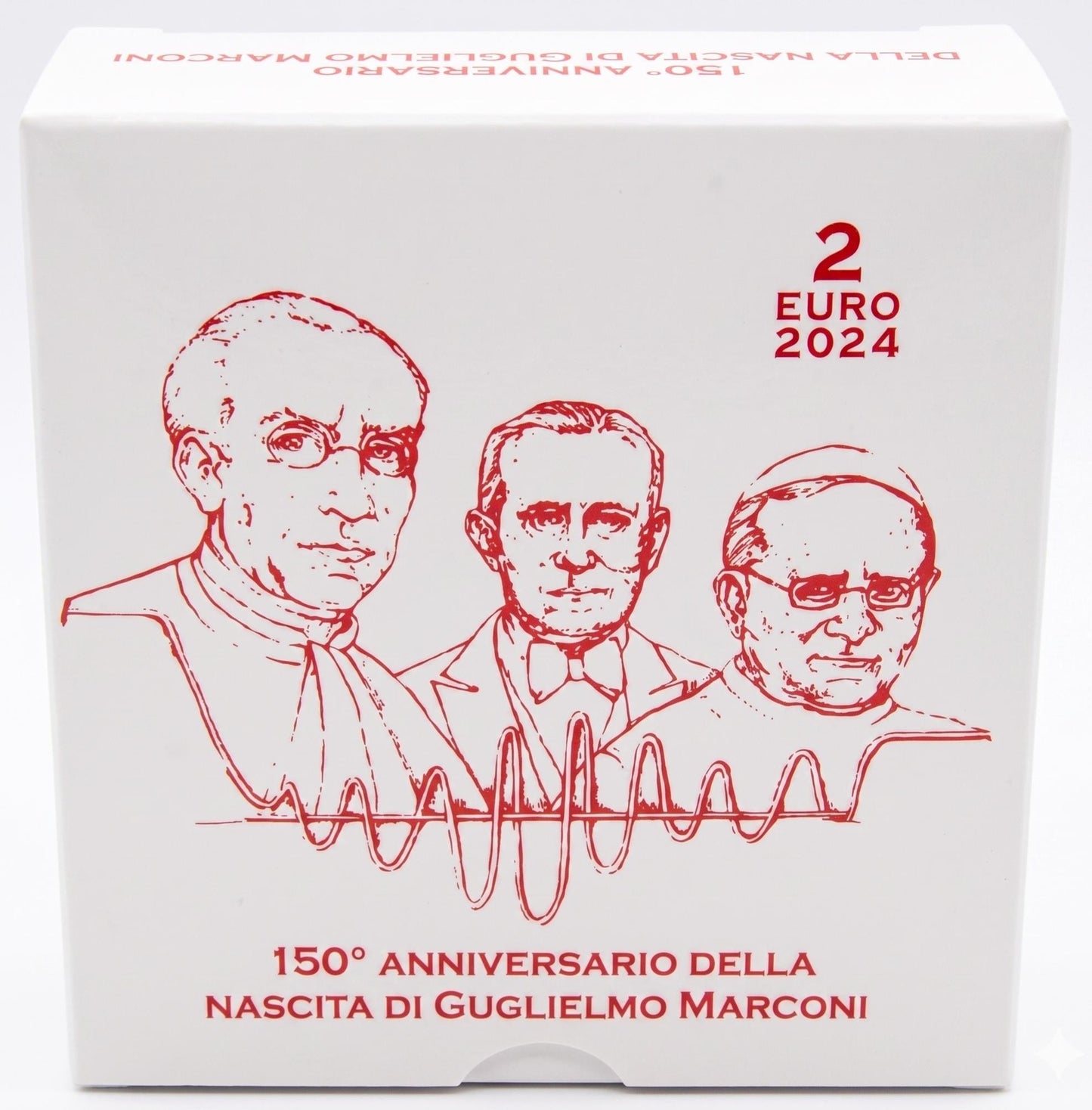 2 Euro Gedenkmünze Vatikan 2024 PP - Marconi