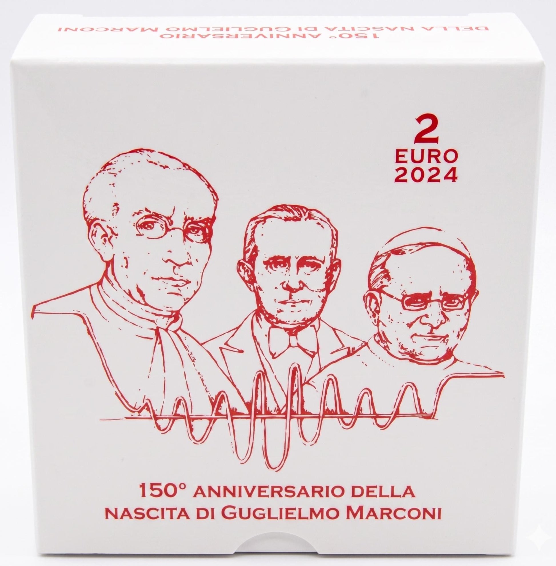 2 Euro Gedenkmünze Vatikan 2024 PP - Marconi