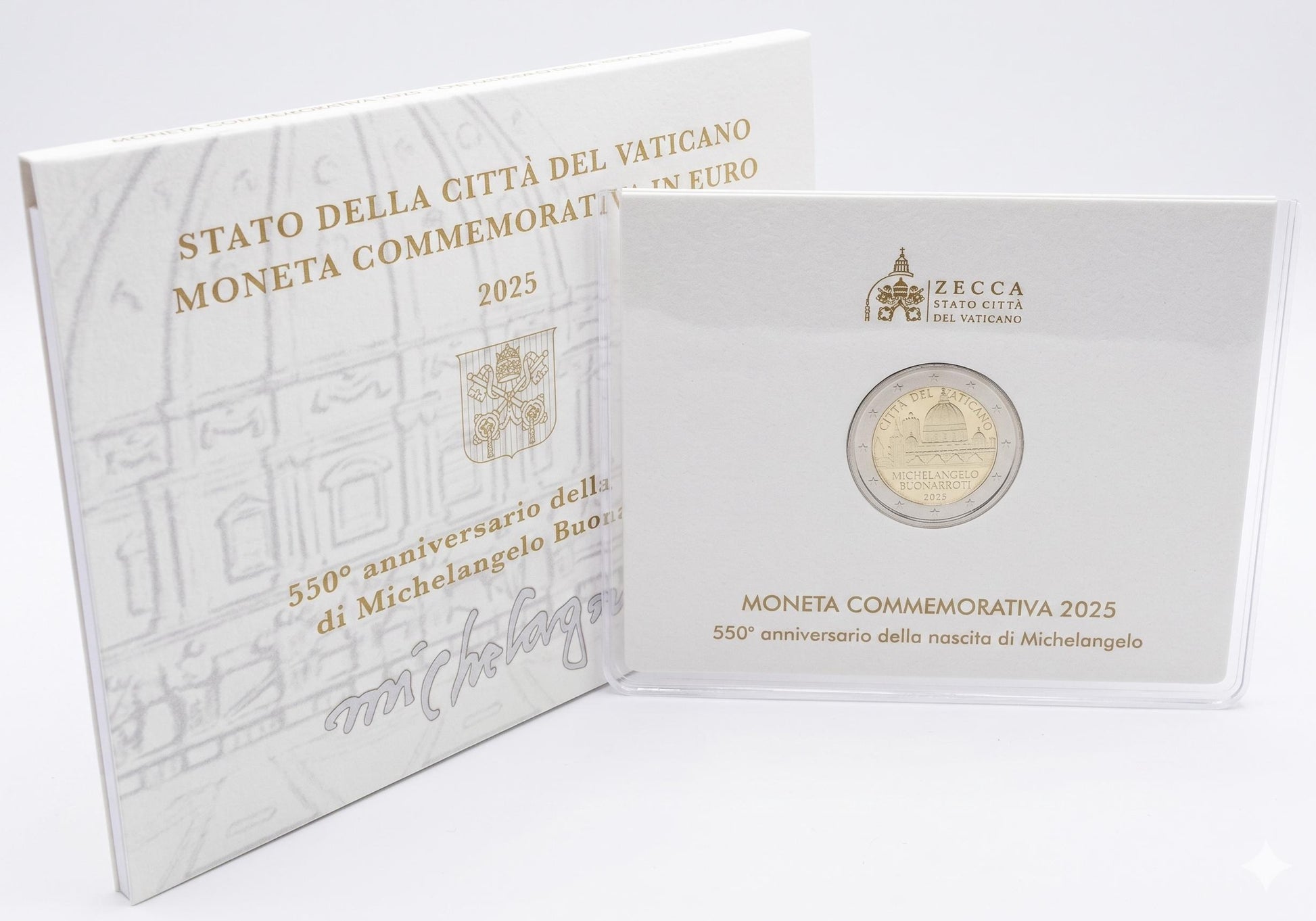 2 Euro Gedenkmünze Vatikan 2025 - Michelangelo