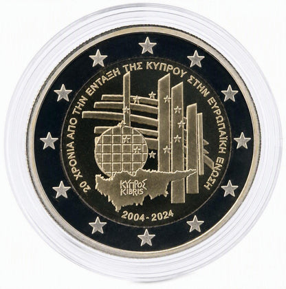2 Euro Gedenkmünze Zypern 2024 PP - EU-Beitritt