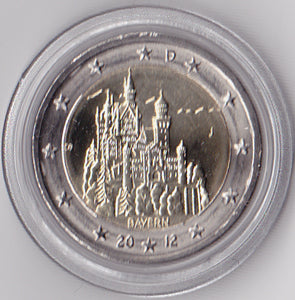 2 Euro Gedenkmünze Deutschland 2012 - Neuschwanstein
