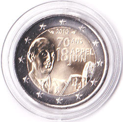 2 Euro Gedenkmünze Frankreich 2010 - 70 Jahre Appell