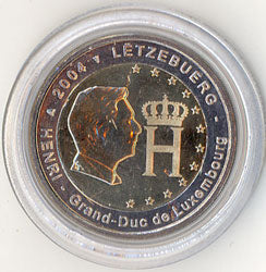 2 Euro Gedenkmünze Luxemburg 2004 - Großherzog Henri