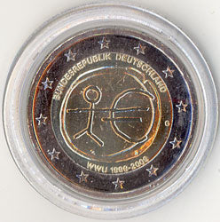 2 Euro Gedenkmünze Deutschland 10 Jahre Euro 2009