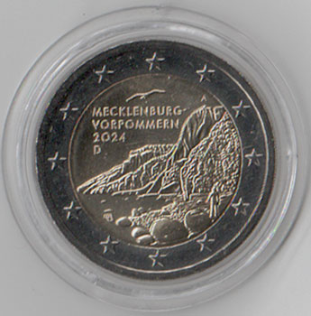2 Euro Gedenkmünze Deutschland 2024 - Königsstuhl
